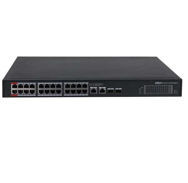 switch dahua pfs3228 24gt 360 24 ptos poe 90w