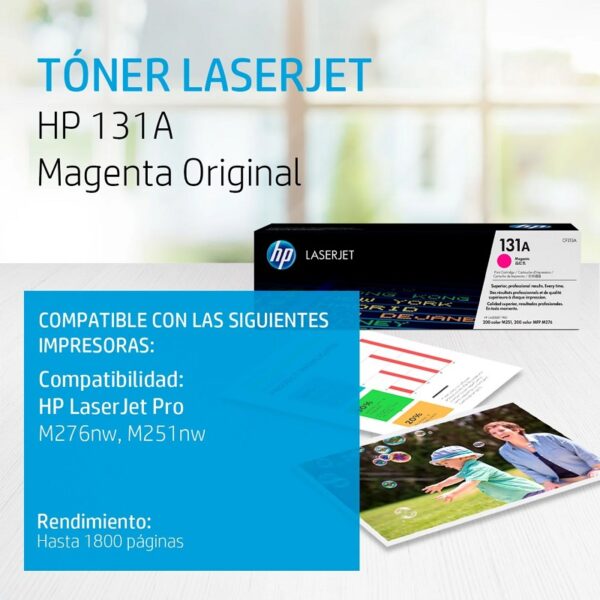 toner hp cf213a (131a) magenta