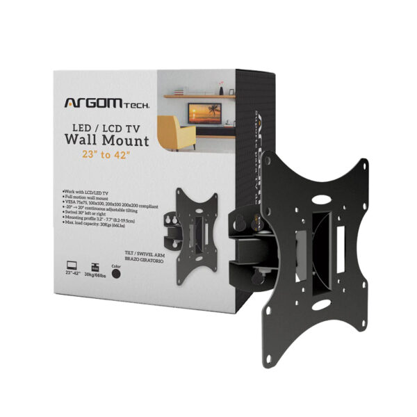 soporte argomtech de pared para tv 23" 42" arg br 1501