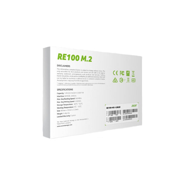 ssd acer 128gb re100 m2 128gb m.2