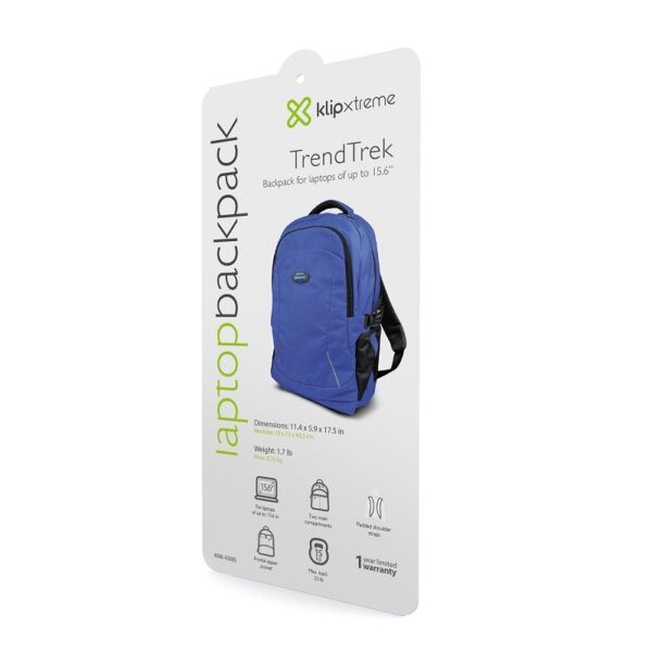 mochila klip xtreme 15.6" knb 436bl trendtrek azul