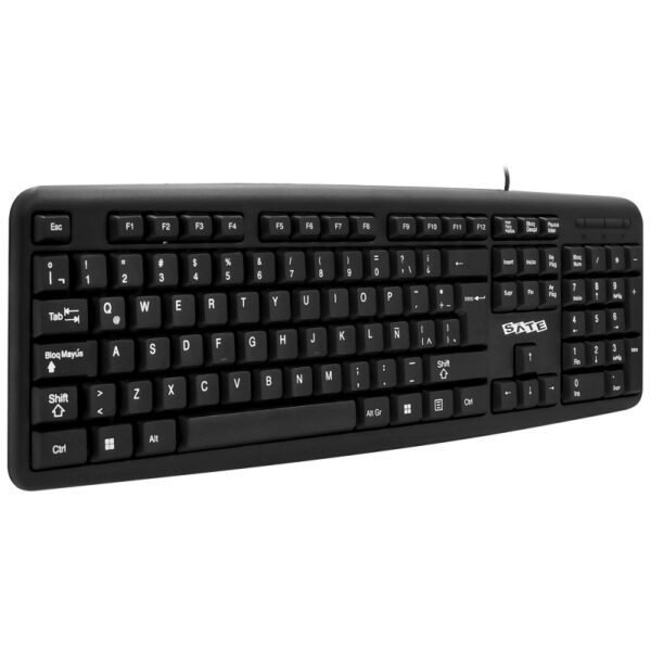 teclado sate ak 952 negro usb