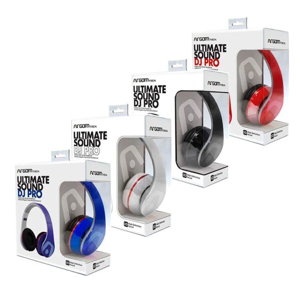 auricular argomtech arg hs 2441wt dj pro blanco