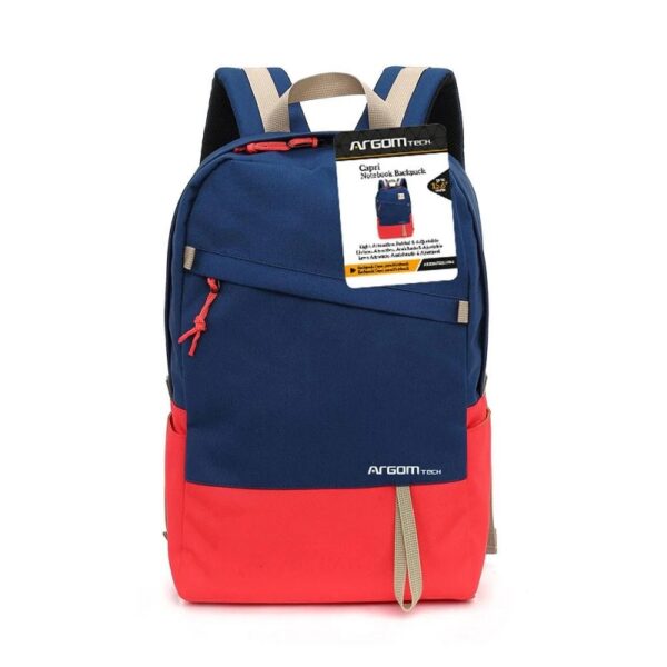 mochila argomtech arg bp 1340rd 15.6"azul/rojo