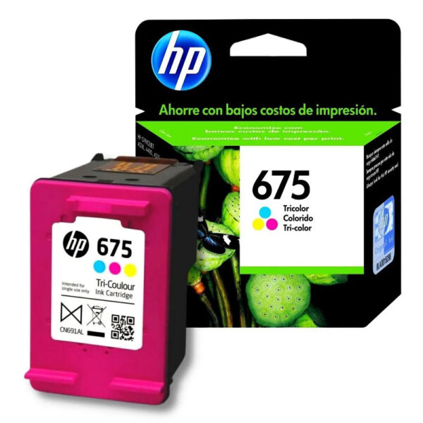 tinta hp cn691al 675 color