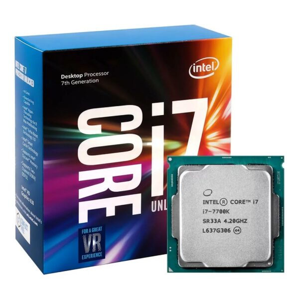 procesador intel ci7 7700k 4.2/8m/1151 7ma s/cooler