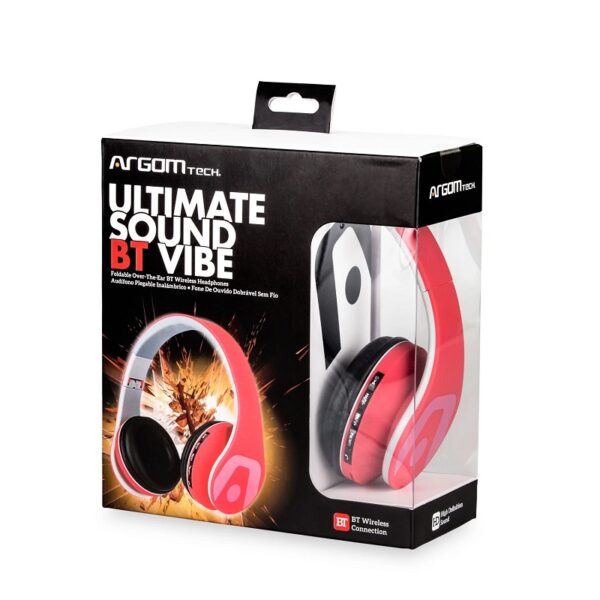 auricular argomtech arg hs 2552rd ultimate bt rojo