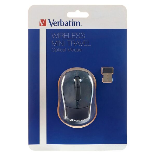 mouse verbatim inalambrico 97470 mini travel gris