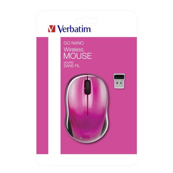mouse verbatim inalambrico 97669 nano rojo