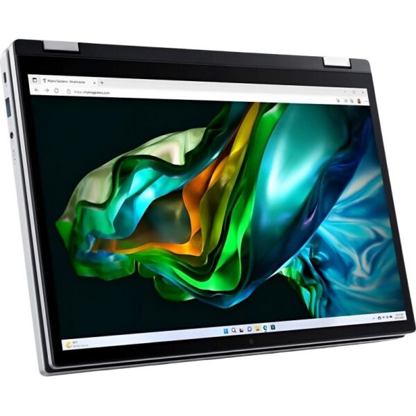 notebook acer i3 aspire 3 a3sp14 31pt 38ya 1.8/8/256/w11h/14"wuxga touch/plata