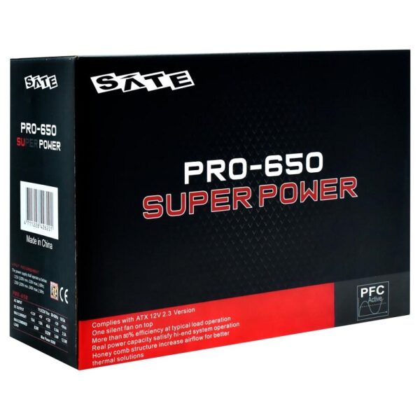 fuente sate 650w pro 650 12v