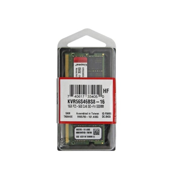 memoria ram para notebook ddr5 kingston 16g 5600 kvr56s46bs8 16