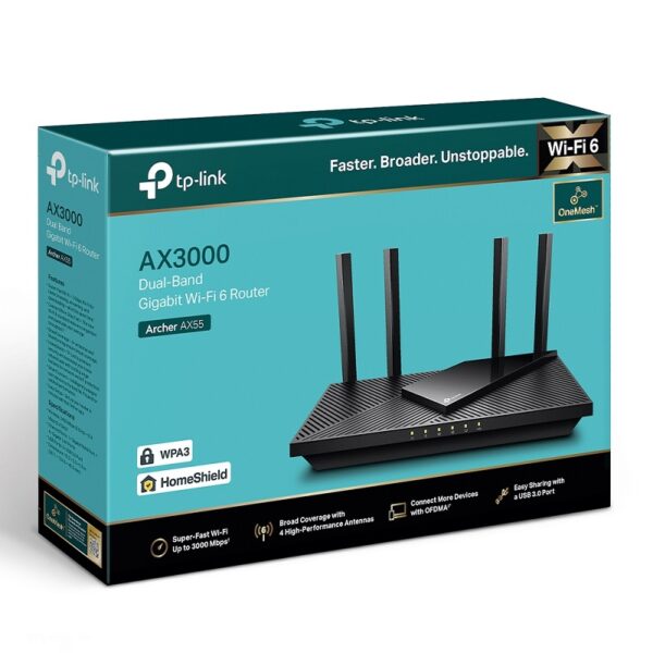 router tp link archer ax55 ax3000 wifi 6