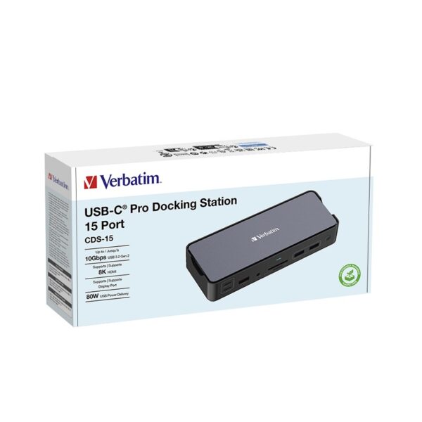 hub multipuerto verbatim cds 15 15 puertos usb c