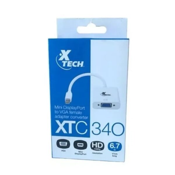 adaptador xtech xtc340 mini displayport vga