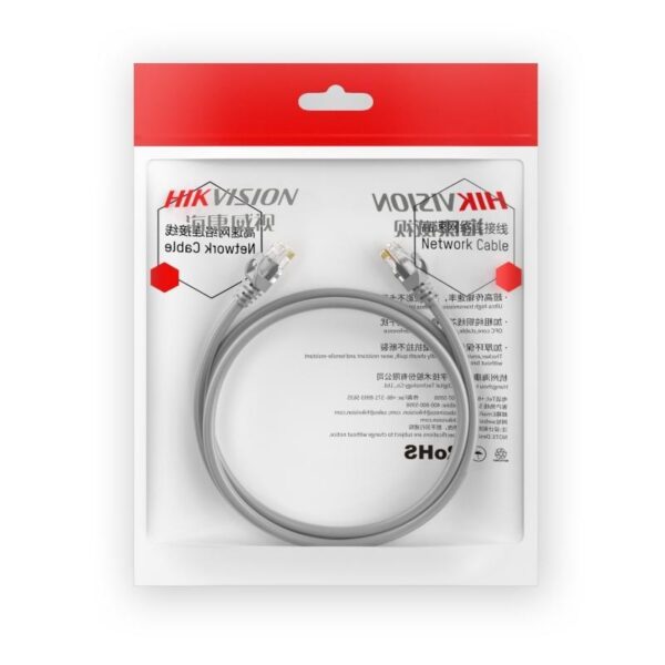 patch cord utp cat6 rj45 hikvision ds 1np6uec0 3 mts gris 24awg