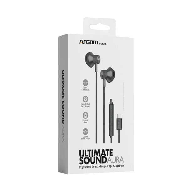 auricular argomtech arg hs 2032bk tipo c mic negro