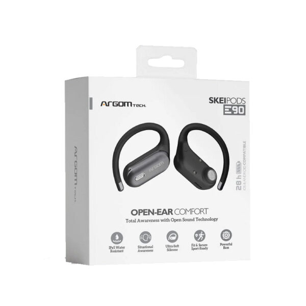 auricular argomtech arg hs 5090bk e90 tipo c negro/res agua
