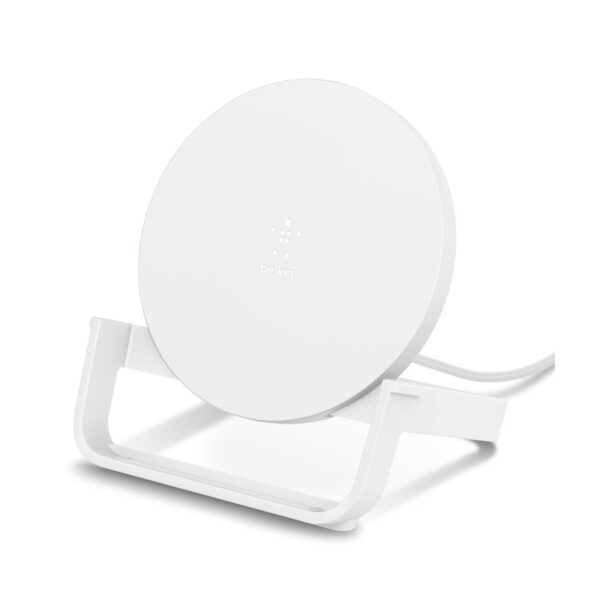 cargador belkin stand pad 10w wib001ttwh