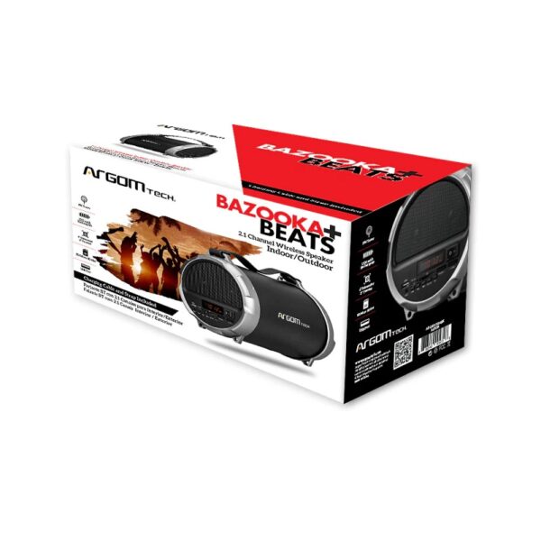 parlante argomtech arg sp 3124bk bazooka bt negro