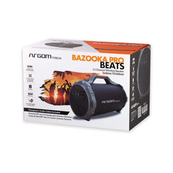 parlante argomtech arg sp 3360bk bazooka wir/bt/karao
