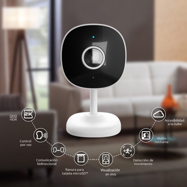 iot nexxt cÁmara 2k qhd indoor sd/sensor movi/ nhc i710 2pk