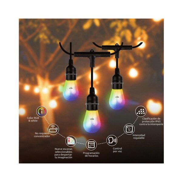 iot nexxt guirn 24 foco rgb+blan 14.6m bivolt 19.6w nhb o100
