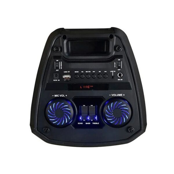 parlante multi 300w neon x 6.5" bt/aux/sd/usb/fm/led/bat sp379