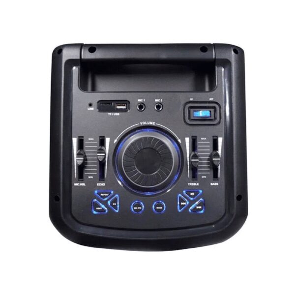 parlante multi 900w mini torre 8" bt/aux/sd/usb/fm/led sp380