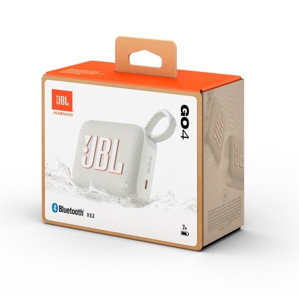 parlante jbl go4 4w jblgo4whtam bt/bat/ip67/blanco