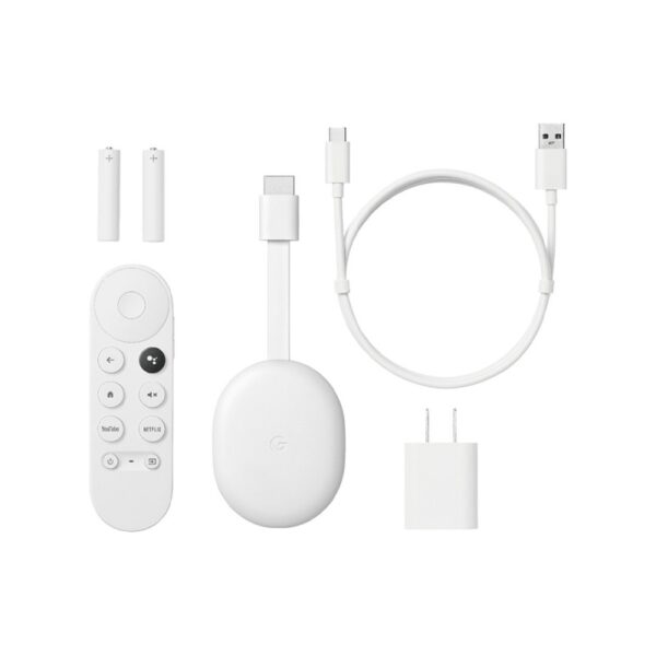 google chromecast tv 4k qc 1.9/2g/wifi5/bt/hdmi/4gb blanco ga01919 us
