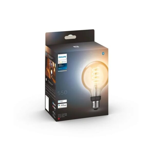 iot philips foco filamento hue 220v 7w g93 e27 calida/fria (301481)