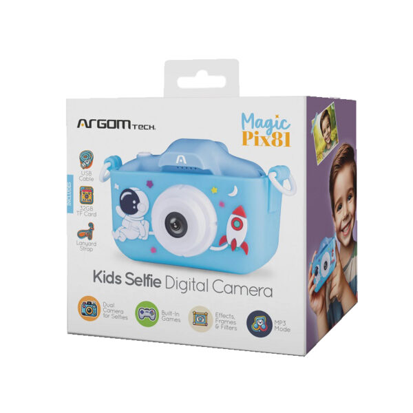 cÁmara argomtech para selfie arg ac 9181bl ips/40mp/fhd/usb para niÑos
