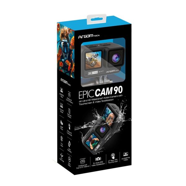 cÁmara argomtech arg ac 9190bk cam90 doble color 4k/res agua
