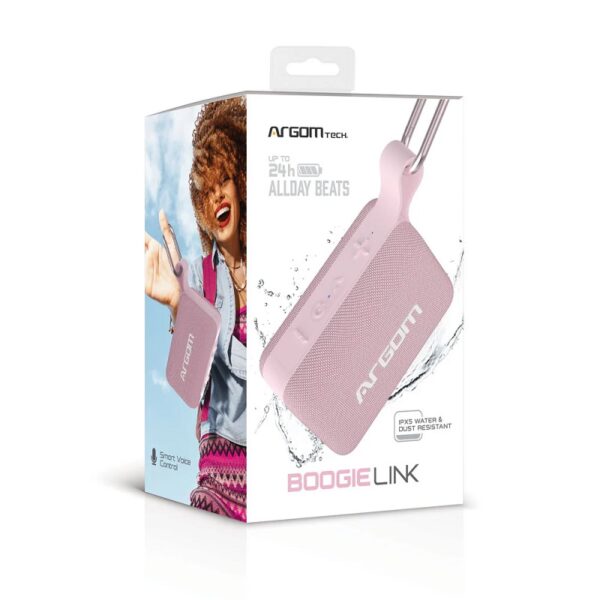 parlante argomtech arg sp 3110pk boogielink rosa/res agua