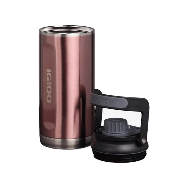 botella tÉrmica igloo 1l chug rosa con manija 71093