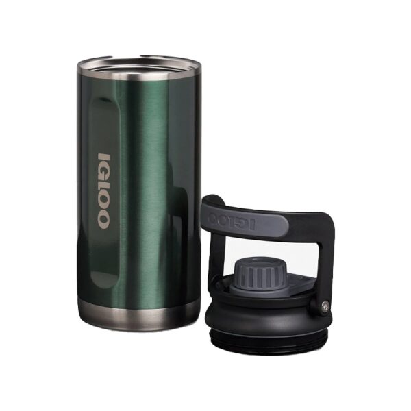 botella tÉrmica igloo 1l chug verde con manija 71092