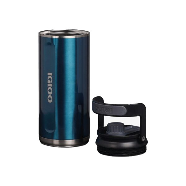 botella tÉrmica igloo 2.4l chug azul moderno con manija 71102