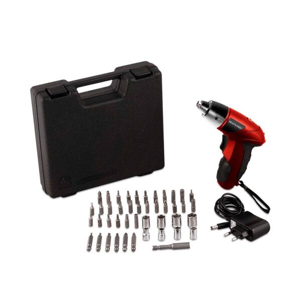 destornillador elÉctrico multi 4.8v recargable + maleta ho063