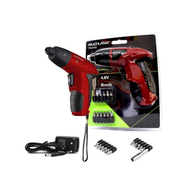 destornillador elÉctrico multi 4.8v recargable con 11 puntas ho031
