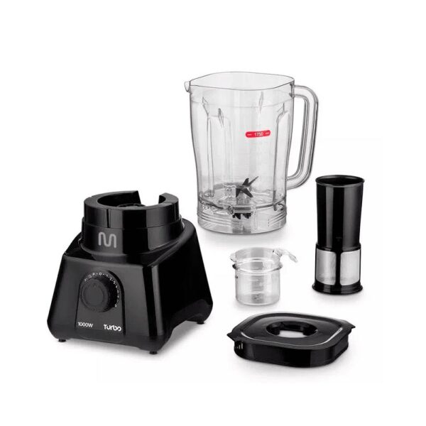 licuadora multi 2.6l jarra plastica con filtro 1000w 220v negro lq1002