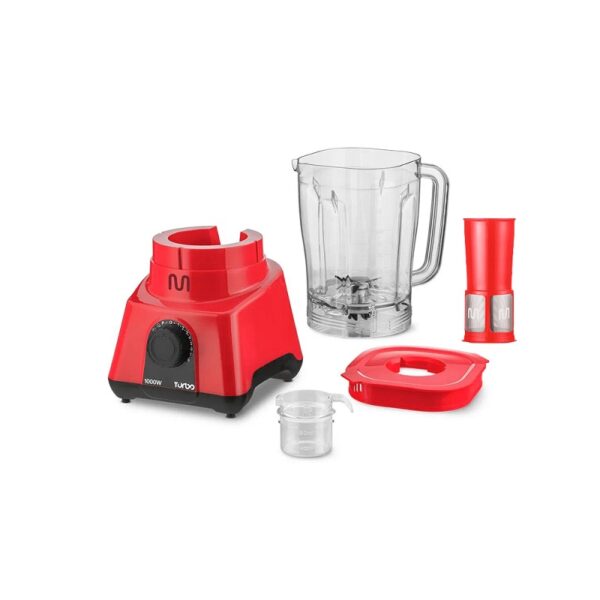 licuadora multi 2.6l jarra plastica con filtro 1000w 220v rojo lq1004