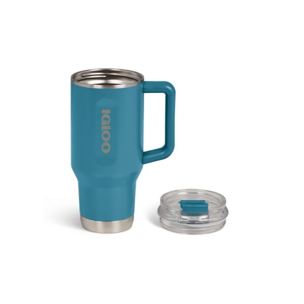 vaso tÉrmico igloo 950ml sstl flip 'n' sip travel mug azul moderno 71223 con pajita