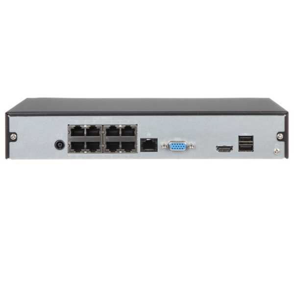 nvr dahua 1108hs 8p 8 canales, 8 poe plastico