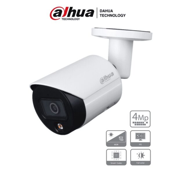 cÁmara dahua hfw2439sn sa led s2 bullet 4mp 2.8mm 30m