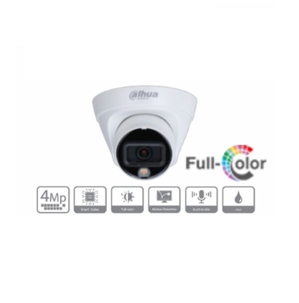 cÁmara dahua dh ipc hdw1439ti a f fcolor 4mp 2.8m