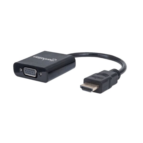 adaptador manhattan hdmi vga 151436 fhd blister negro