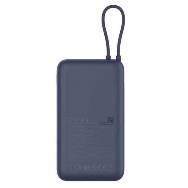 cargador portatil xiaomi power bank 20000mah 33w bhr8975gl azul