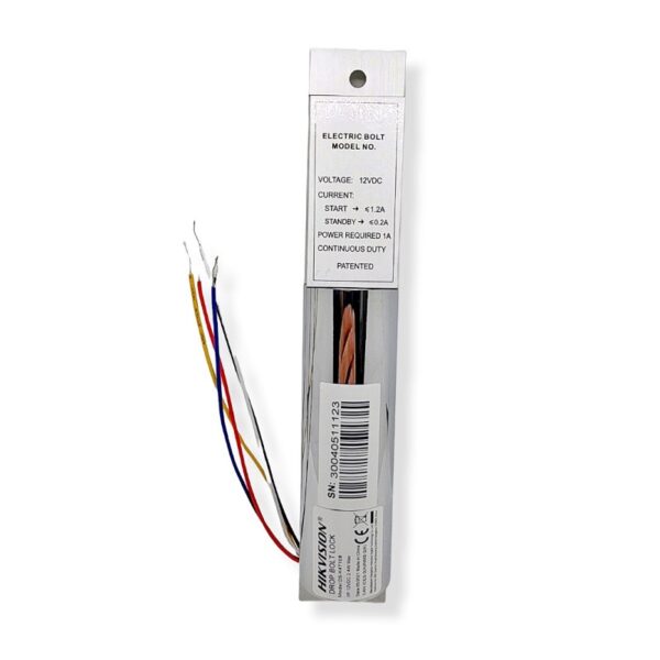 cerradura electrica hikvision ds k4t108 tipo perno