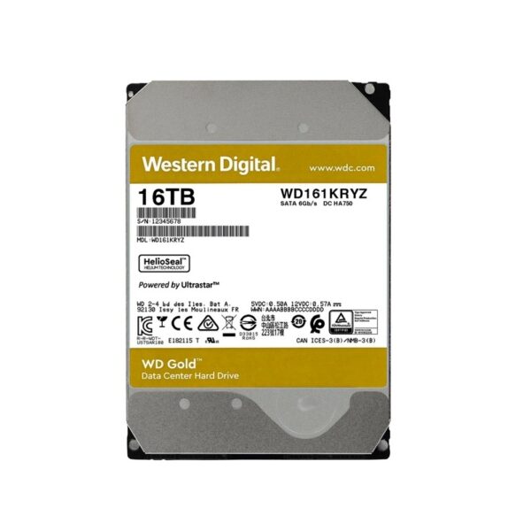 disco duro western digital 16 tb gold enterprise 7200 512mb wd161kryz